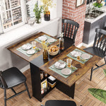 Folding Dining Table With 6 Wheels