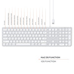 Satechi Aluminum Usb Wired Keyboard With Numeric Keypad Compatible With Imac Pro Imac 2018 Mac Mini 2018 Macbook Pro Air And Macos Devices English Silver