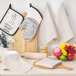 100 Cotton Waffle Weave Kitchen Dish Cloths Ultra Soft Absorbent Quick Drying Dish Towels 12X12 Inches 6 Pack Beige