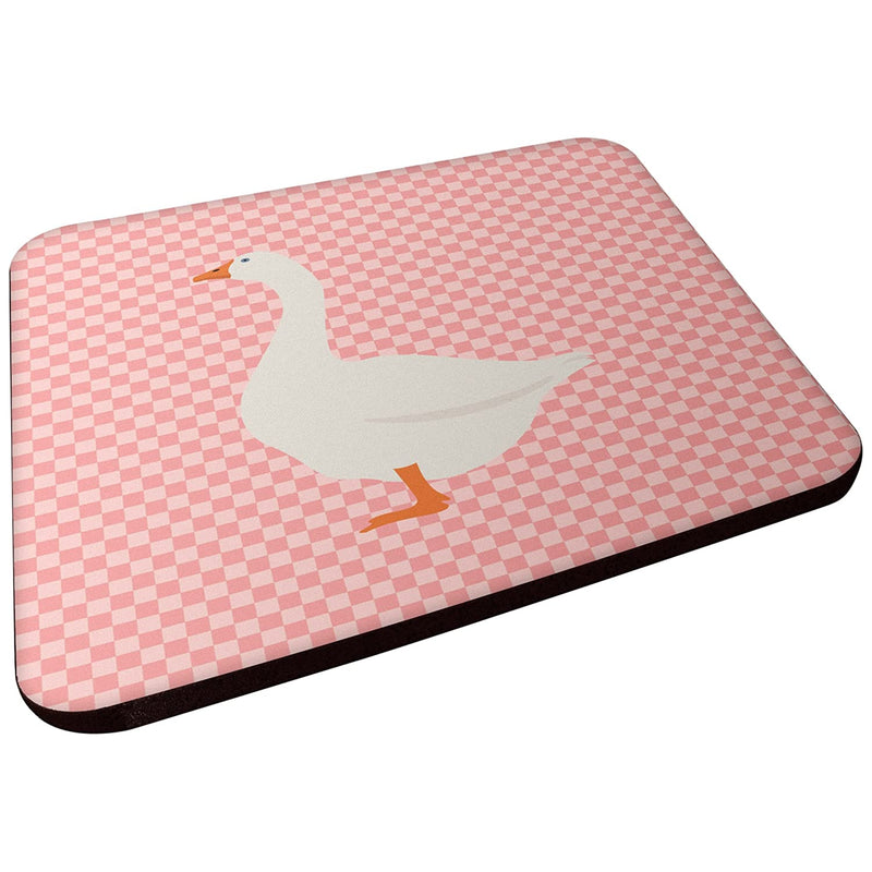 Carolines Treasures Embden Goose Pink Check Decorative Coasters 3 5 Multicolor