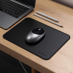 Satechi Eco Leather Mouse Pad 9 8 X 7 5 Safe For Lacquered Varnished Wooden Surfaces Black