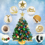 Mini Artificial Christmas Tree With 30 Led String Lights
