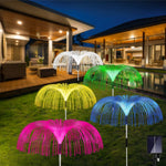 Color Changing Solar Flowers Garden Lights 5 Pack