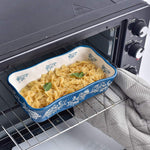 Baking Dish Casserole Dish Ceramic Lasagna Pan 2 Pcs Bakeware Sets