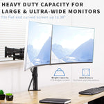 Vivo Dual Ultra Wide 13 To 38 Inch Computer Monitor Mount Fully Adjustable Vesa Stand For 2 Wide Screens Stand V038M
