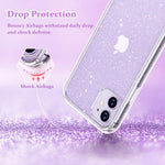 Crystal Glitter Compatible With Iphone 11 Case Anti Yellowing Bling Clear Shockproof Protective Hybrid Phone Cases Thin Slim Cover For Iphone 11 6 1 Inch 2019 Twinkle Stardust