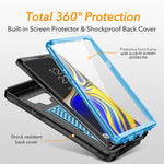 Kickstand Case For Galaxy Note 9 Full Body With Built In Screen Protector Heavy Duty Protection Shockproof Rugged Cover For Samsung Galaxy Note 9 2018 6 4 Inch Blue