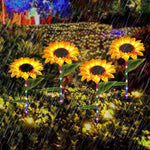 Solar Powered Sunflower Lights Outdoor Decorations