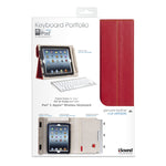 Isound Leather Keyboard Portfolio For Ipad 2 And Ipad 3Rd 4Th Gen Red 1