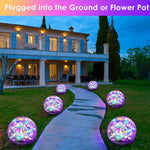 Colored Cracked Glass Solar Globe Lights