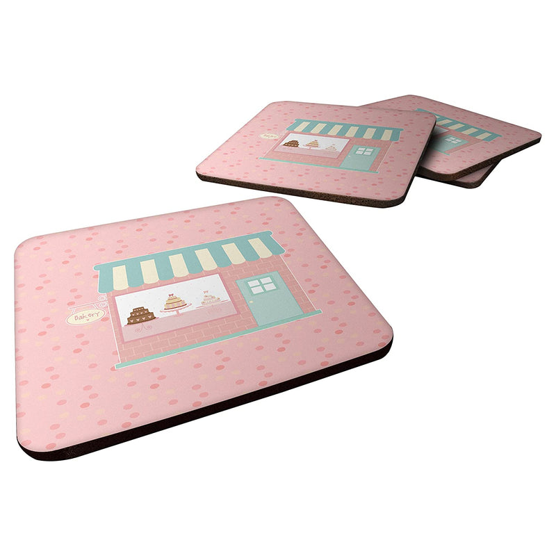 Carolines Treasures Bake Shoppe Pink Decorative Coasters 3 5 Multicolor