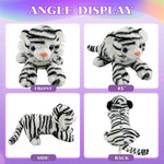 Light Up Bengal Stuffed Animal Floppy Led Plush White Toy Night Lights Glow Pillow Birthday Gifts For Kids Toddler Girls 13