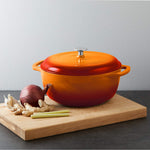 Cast Iron Covered Dutch Oven Enamled