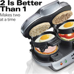 Dual Breakfast Sandwich Maker With Timer