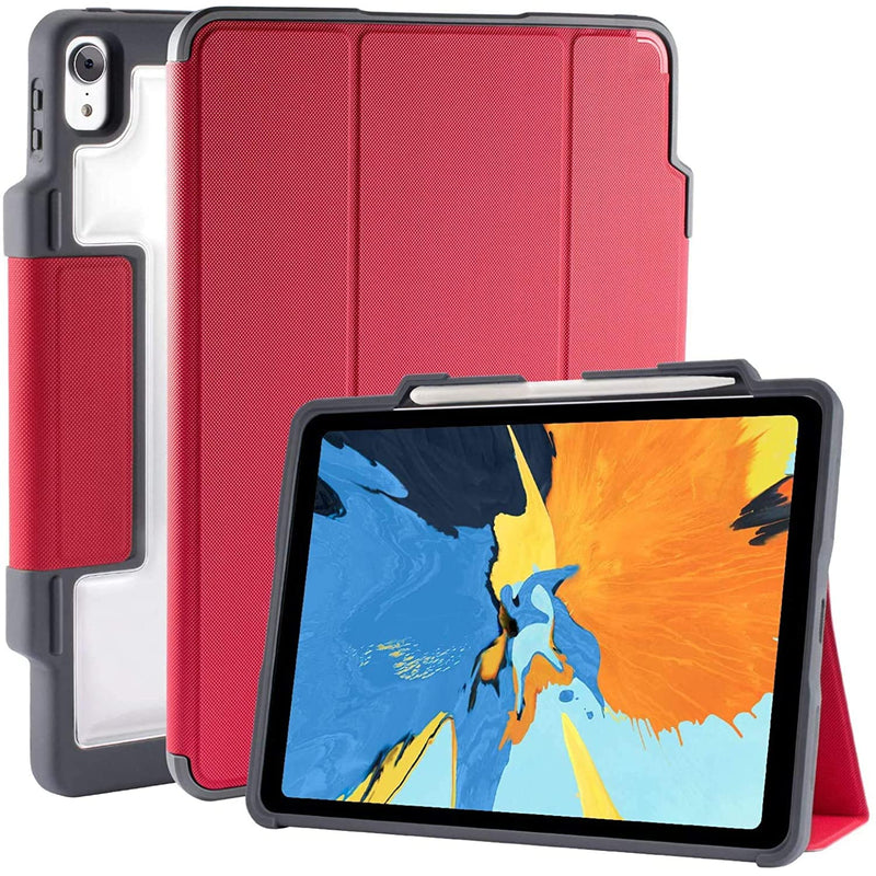 Stm Dux Plus Ultra Protective Case For Apple 11 Ipad Pro With Pencil Storage Red Stm 222 197Jv 02