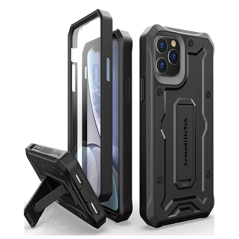 Vanguard Designed For Iphone 11 Pro Max Case 6 5 Inches Military Grade Full Body Rugged With Kickstand And Built In Screen Protector Black