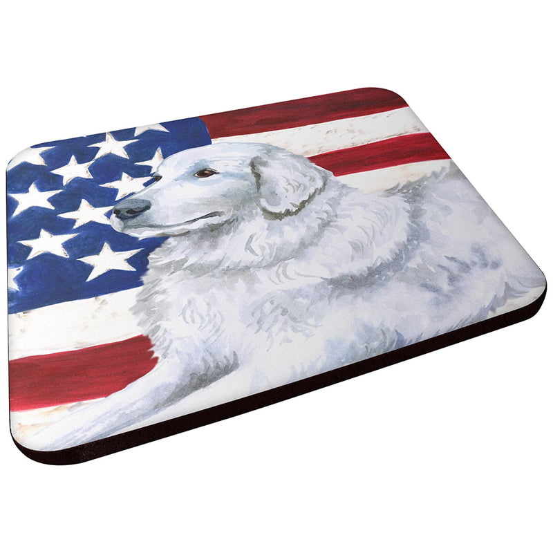 Carolines Treasures Maremma Sheepdog Patriotic Decorative Coasters Multicolor