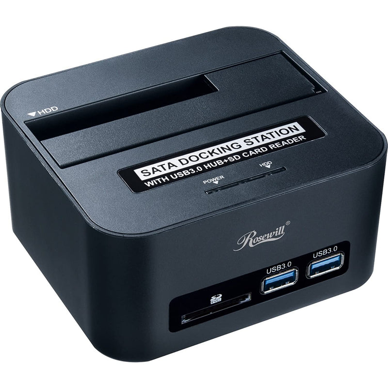 Hard Drive Docking Station Sata Iii Ii I To Usb 3 0 For 2 5 3 5 Inch Sata Iii Ssd Hdd Single Bay Hdd Docking With Sd Sdhc Card Reader And Usb 3 0 Port