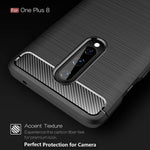 Cruzerlite Oneplus 8 Case Carbon Fiber Texture Design Cover Anti Scratch Shock Absorption Case For Oneplus 8 2020 Red