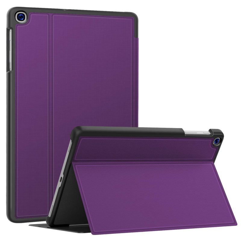 Galaxy Tab A 10 1 Case 2019 Premium Shock Proof Stand Folio Case Multi Viewing Angles Soft Tpu Back Cover For Samsung Galaxy Tab A 10 1 Inch Tablet Sm T510 T515 T517 Purple