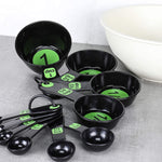 Chef Craft 42019 Measuring Cups 10 Piece Set Green