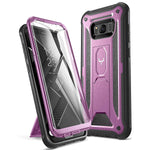 Youmaker Kickstand Case For Galaxy S8 Plus Full Body With Built In Screen Protector Heavy Duty Protection Shockproof Rugged Cover For Samsung Galaxy S8 Plus 2017 6 2 Inch Purple Black