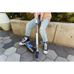 A Kick Scooter Foldable Lightweight Adjustable Height Handlebars For Kids