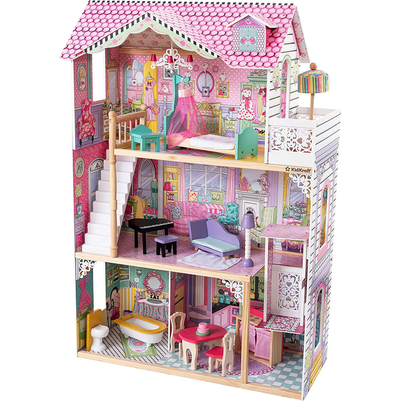 Annabelle Wooden Dollhouse With Elevator