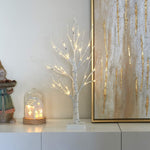 Birch Tree Battery Powered Warm White Led