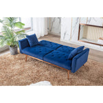 Convertible Velvet Futon Sofa Bed