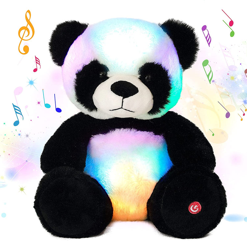 Musical Led Panda Stuffed Animal Glow Soft Plush Toys Light Up In Dark Singing Bedtime Companion Birthday Gift For Kids On Christmas Birthday 10