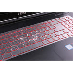 Leze Keyboard Cover For Msi Gs63 Gf62 Ge63Vr Gv62 Gp63 Gt63 Gl63 We63 Ws63 Gl72 Gl72M Gf72Vr Ge73Vr Gl73 Gp73 We73 Gs73 Gs73Vr Gt73 Gt73Vr Ge75 Gs75 Gf75 Ws75 We75 Gaming Laptop Tpu