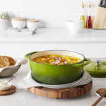 Cast Iron Covered Dutch Oven Enamled