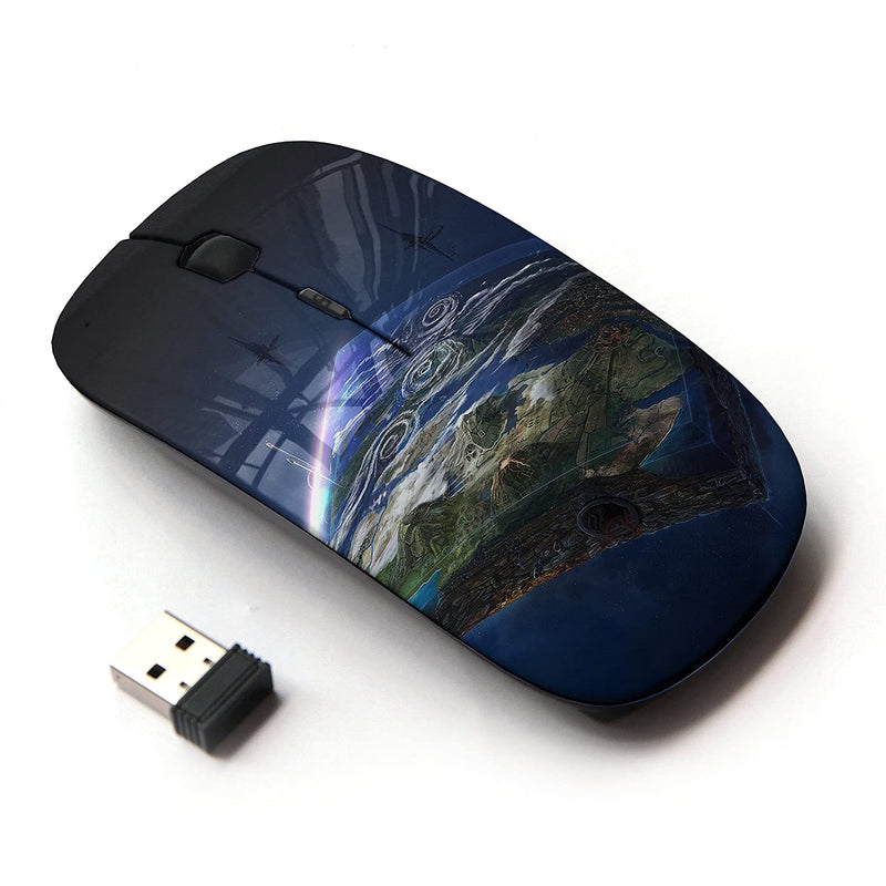 Koolmouse Optical 2 4G Wireless Computer Mouse Earth Is Flat Space