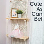 Macrame Wall Hanging Shelf
