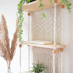 Macrame Wall Hanging Shelf