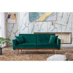 Convertible Velvet Futon Sofa Bed