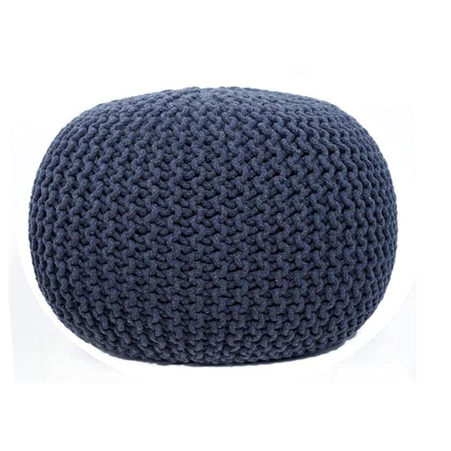 Hand Knitted Cotton Ottoman Pouf Footrest – BlessMyBucket