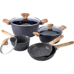 8 Piece Nonstick Cast Aluminum Pots And Pans With Bakelite Handles