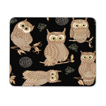 Newing Five Light Brown Owls Mouse Pad Natural Rubber Mouse Pad Quality Creative Wrist Protected Wristbands Personalized Desk Mouse Pad 9 5 Inch X 7 9 Inch