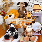5 Pieces Of Wild Animals Stuffed Toys