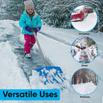 Plastic Heavy Duty Snow Shovel With D Grip Metal Handle