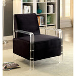 Furniture Of America Caroll Acrylic Living Room Chair Black