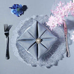 Round Reef Acrylic Plastic Charger Plates, 6 Pack