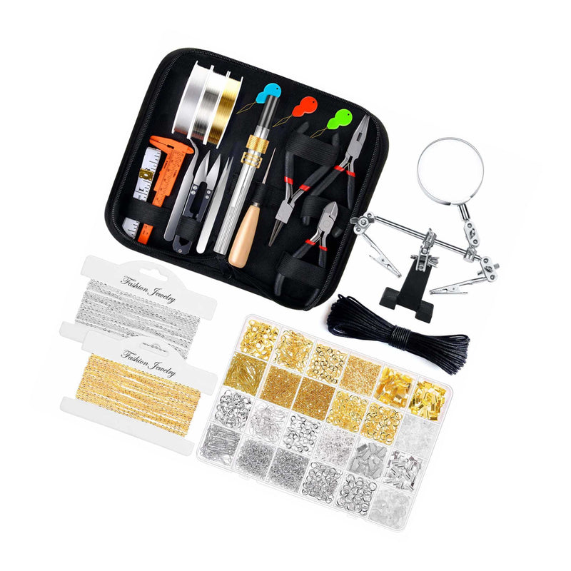 Jewelry Making Kits For Adults Jewelry Making Supplies Kit With Jewelry Making Tools Earring Charms Jewelry Wires Jewelry Findings And Helping Hands For Jewelry Making And Repair