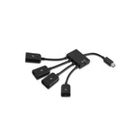 Micro Usb Charging Otg Hub Splitter Cable For Smart Phone Android Tablet 4 In 1