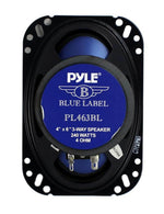 Pyle Pl463Bl 4X6 240W 3 Way Car Coaxial Audio Speakers Stereo Pair Blue