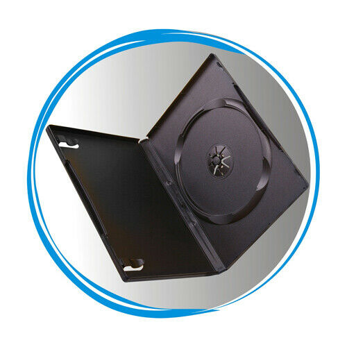 10 Standard 14Mm Black Single Dvd Movie Case Storage Box For Cd Dvd Disc