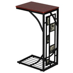 Sturdy C Sofa Side Table Snack Table For Living Room Bedroom End Table Brown