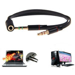 D K Exclusives Headphone Splitter For Computer 3 5Mm Female To 2 Dual 3 5Mm